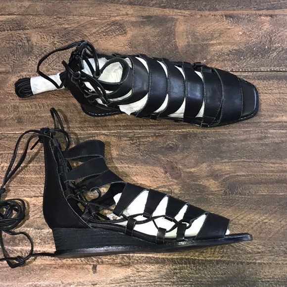 mini wedge braided gladiator sandals